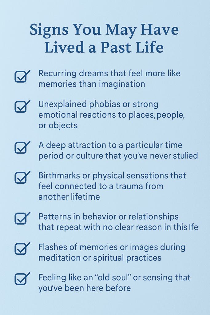 Past Life Regression Hypnosis Guide 2 signs you may have had a past life