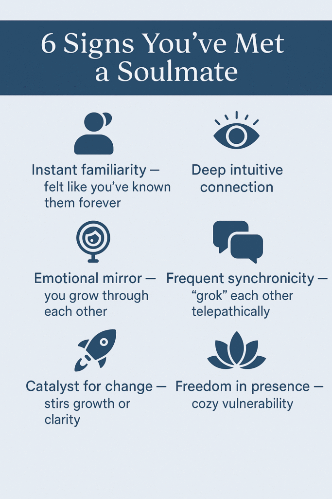 Can You Have Multiple Soulmates? Exploring Love Beyond 'The One' 1 6 signs youve met a soulmate