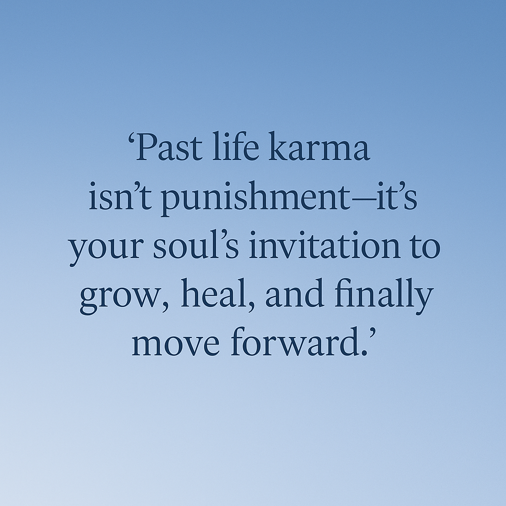 past life karma is not a punishment
